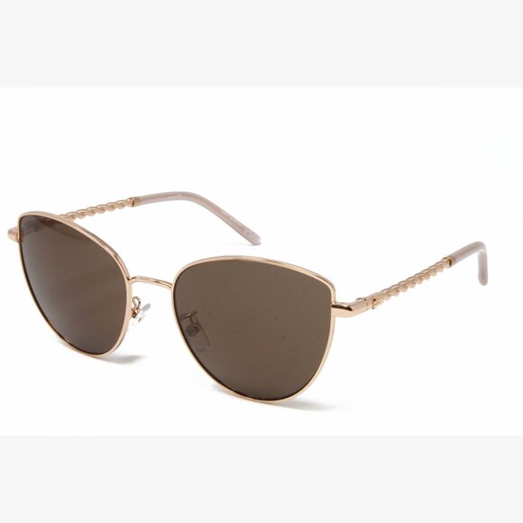 Tory Burch Women\'s Sunglasses TY6091 332373 Shiny Rose Gold 56mm Cat Eye NEW main image 4